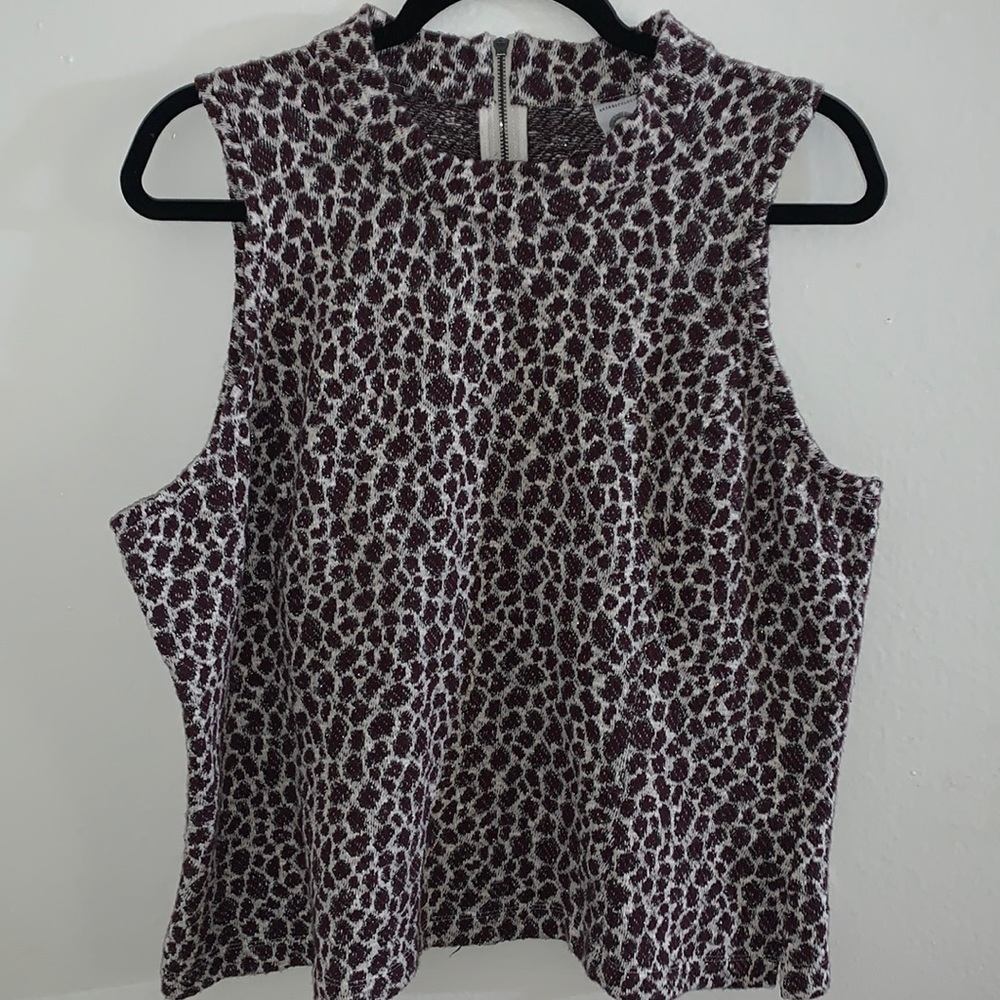 Anthropologie Akemi+Kin Leopard Print Tank Top